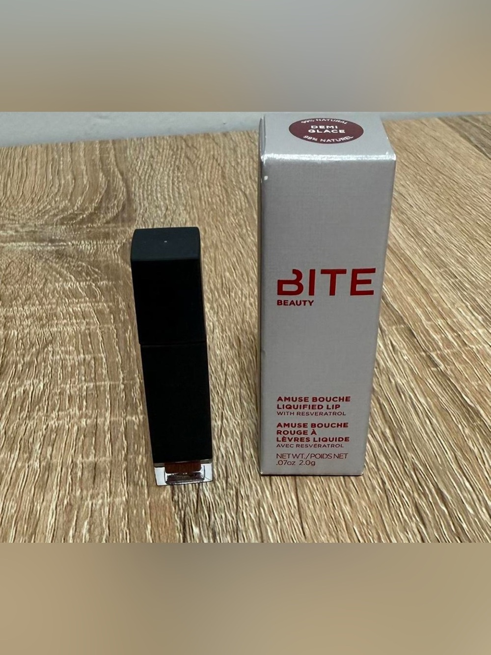 Bite Beauty Liquified Lipstick - Black Tube with Silver Base